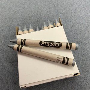 Crayola Crayons Lot of 16 Standard Size Silver Plata Argent BTS
